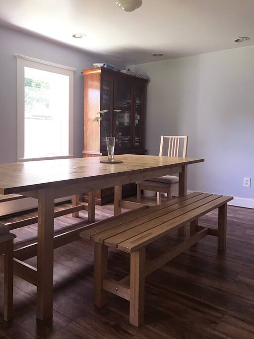 Dining Room with game cabinet