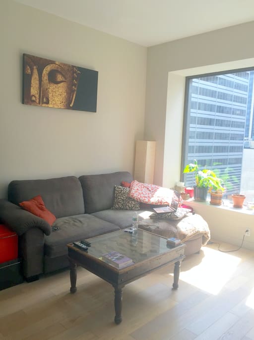 Relax in the bright and open living space