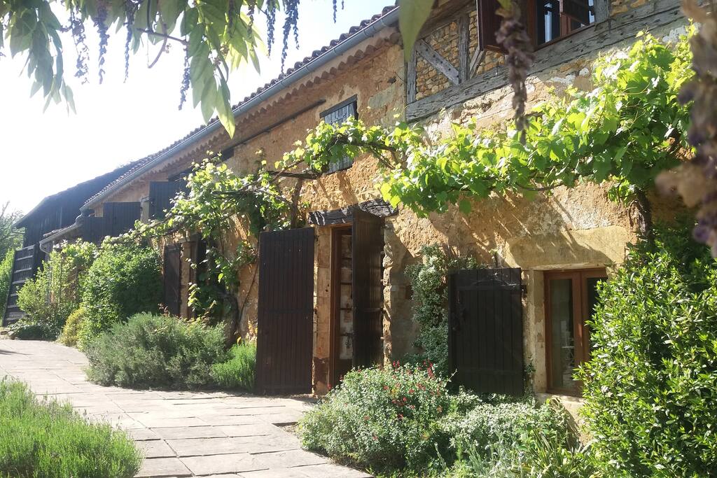 Renovated medieval barn and farmhouse
