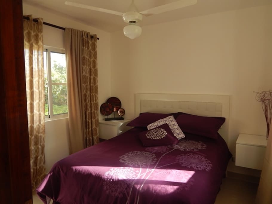 Master Bedroom with ceiling fan and Air Conditioning