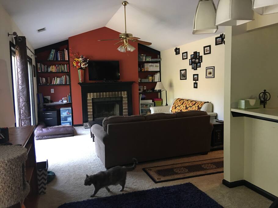 Living room with 2 couches
