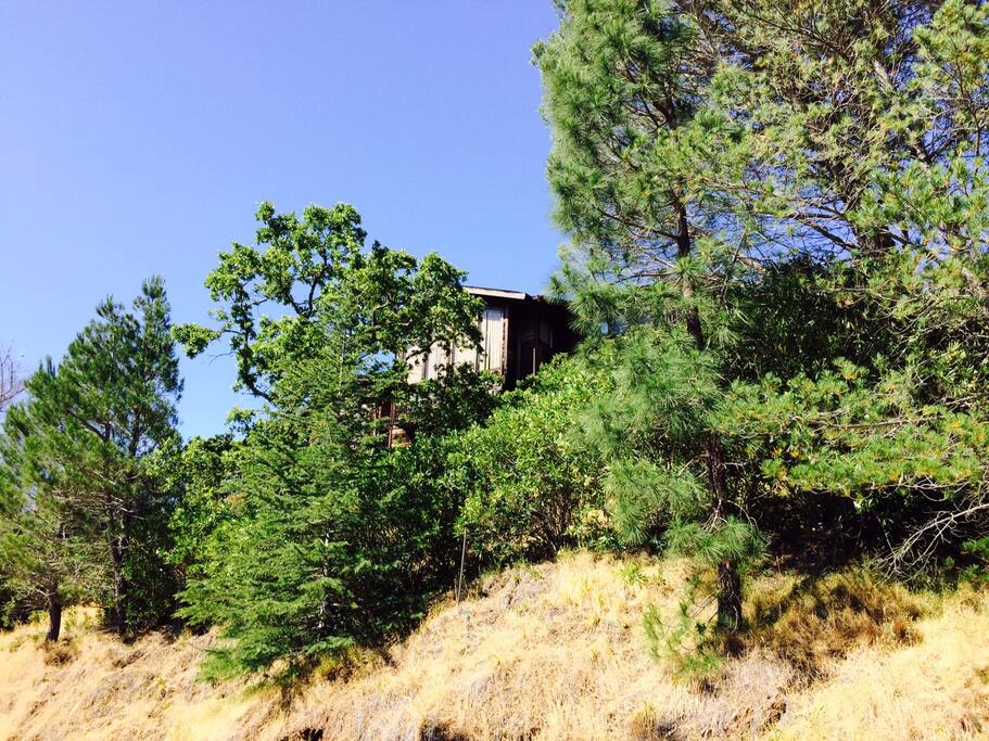 View of the southwest facing south end of the home.