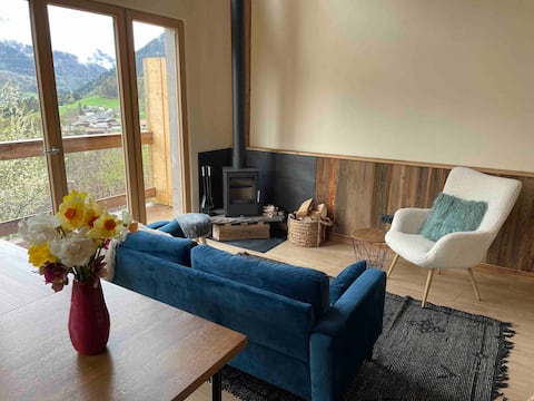 ‘Le mirador’ Private chalet, big view near Morzine