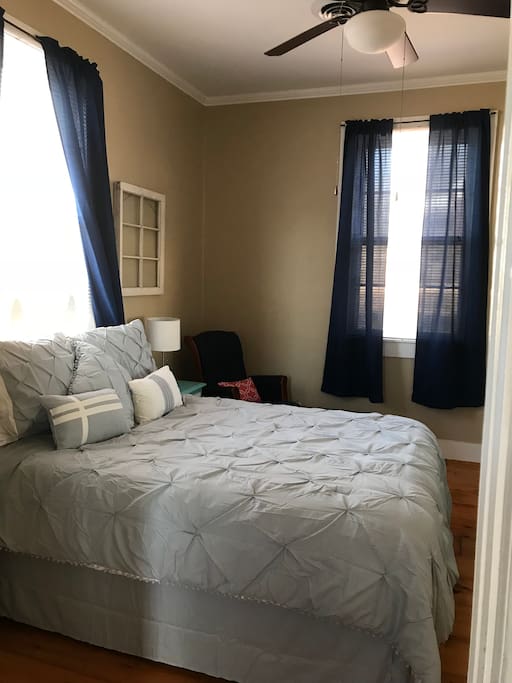 Master bedroom with full sized bed