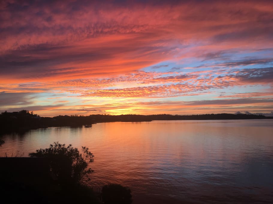 Sunset as seen from our house. Have you ever seen something so beautiful.