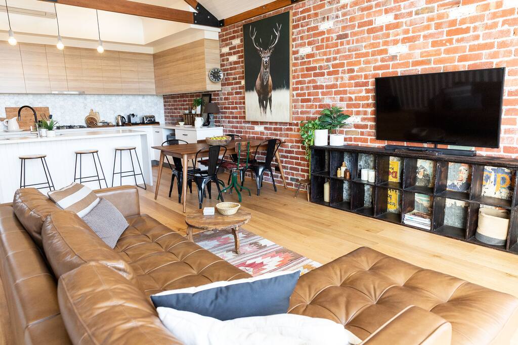 Upstairs living dining