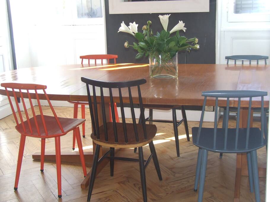 grande table de salle à manger