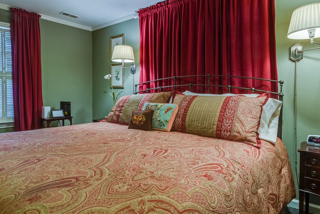 Brand new king sized bed.