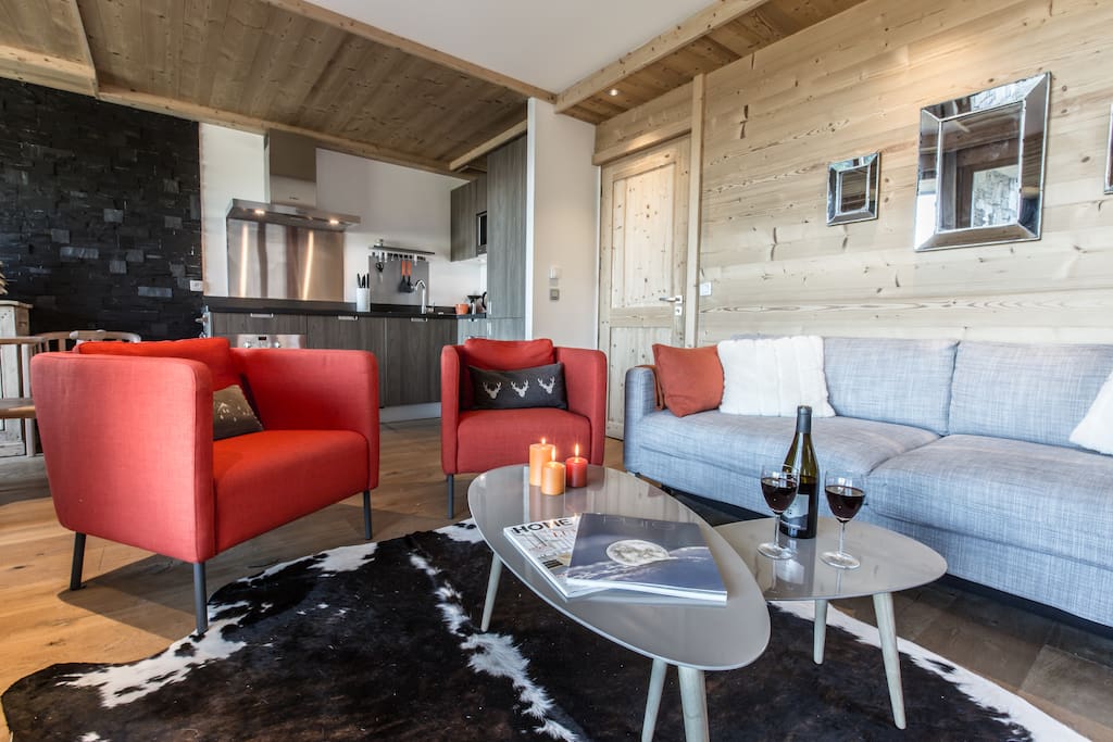 Appartement B02 - Résidence Aspen Lodge Courchevel - Séjour/ Living room