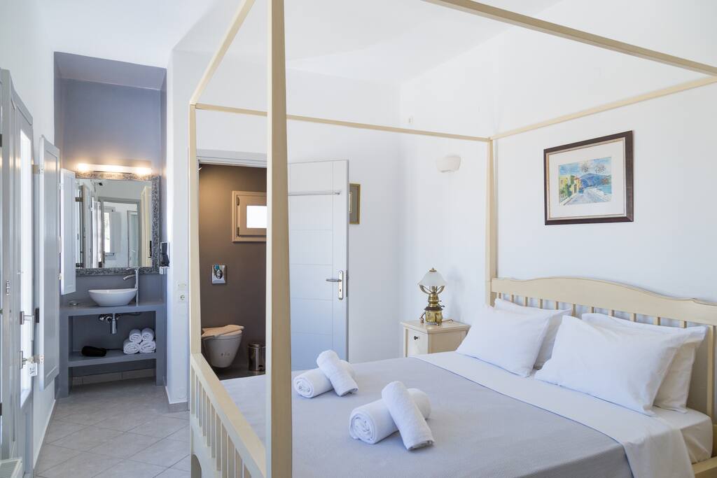 Bedroom and washroom.