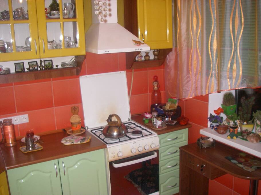 Kitchen where breakfast will be served