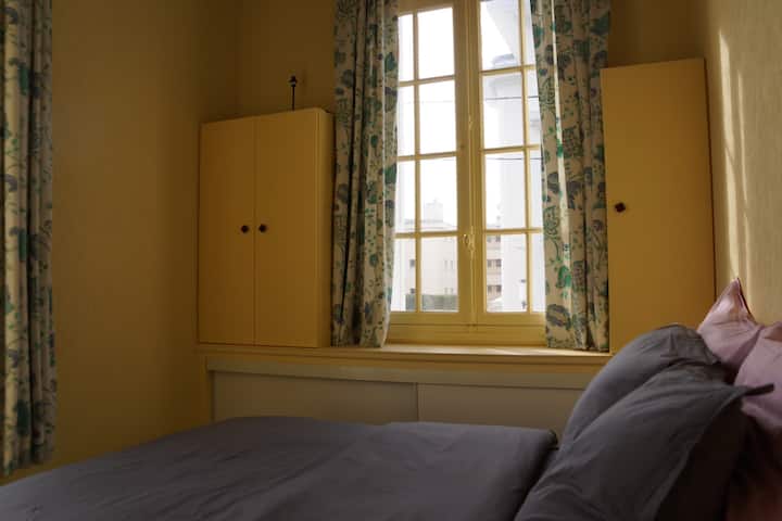 房间配有双人床，可分为2张单人床