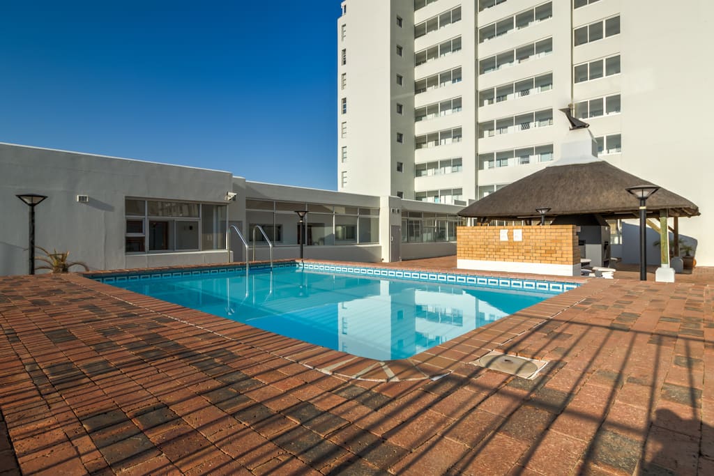 Swimming pool and braai area.