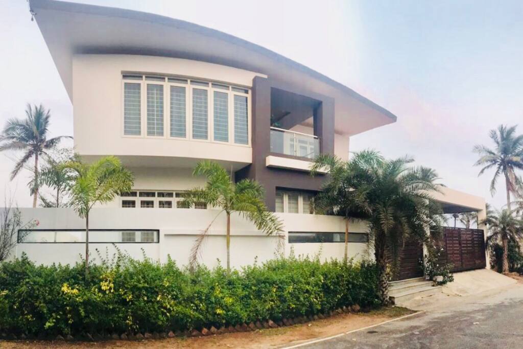 Exteriors of the villa