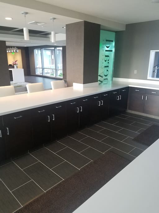 Lobby area kitchen for events