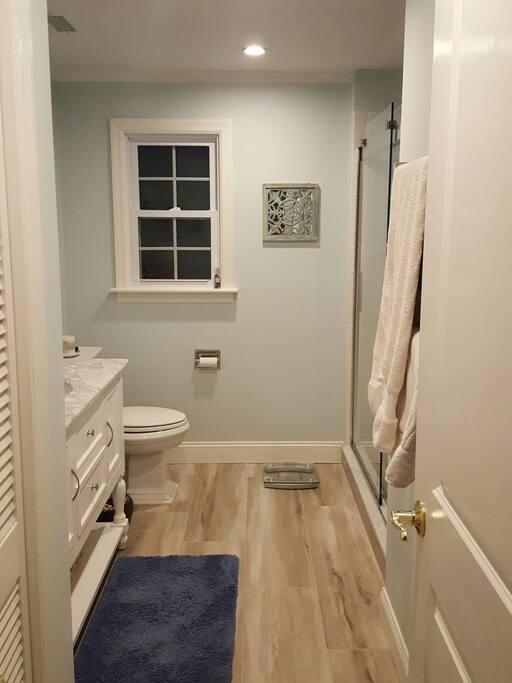 Private bathroom with walk in shower