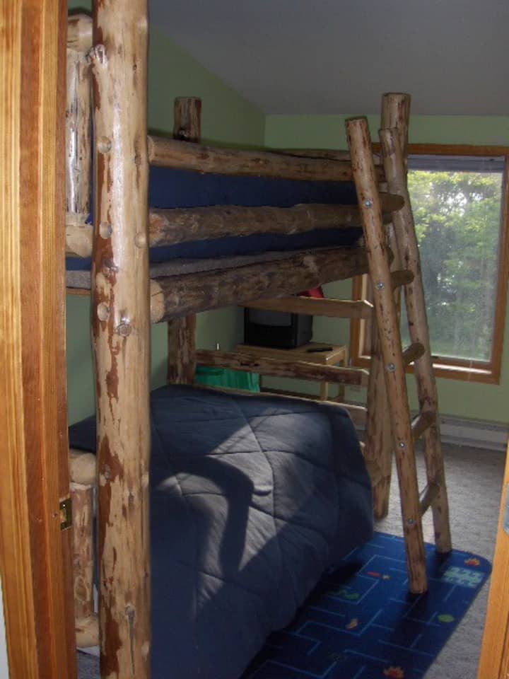 Loft bedroom #1 with a bunk bed