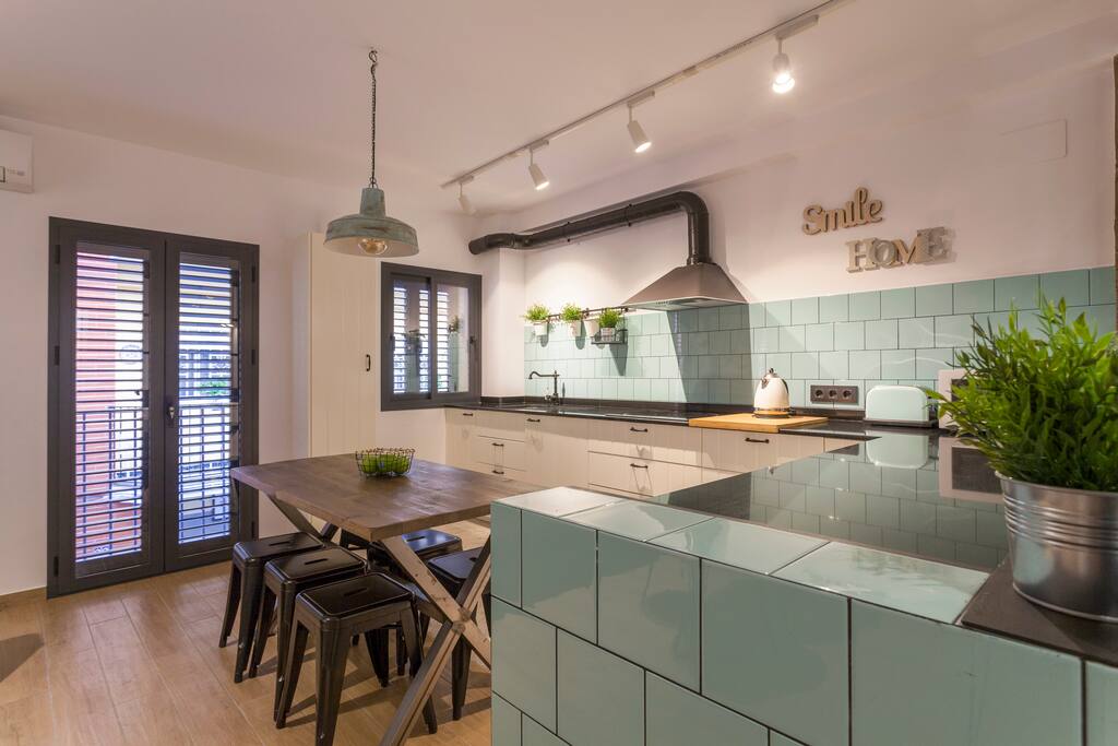 Kitchen & Living Room