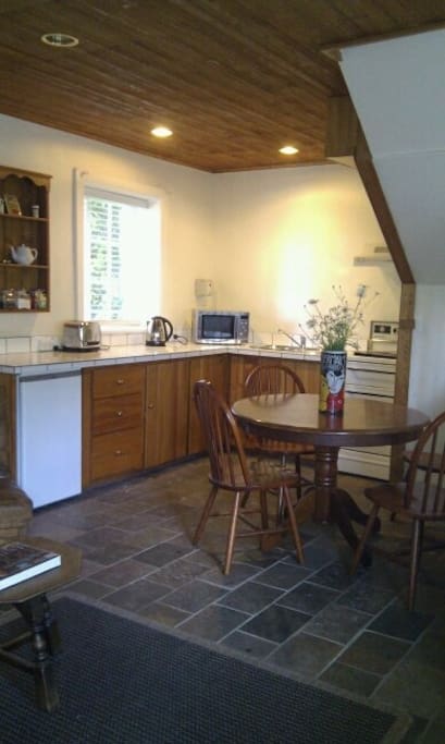 The Cottage kitchen/dining area.