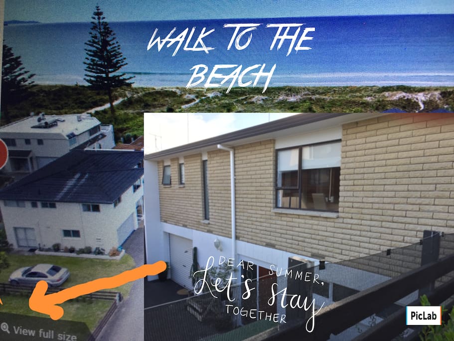 Bottom left hand corner of image is where home two houses back from the beach.