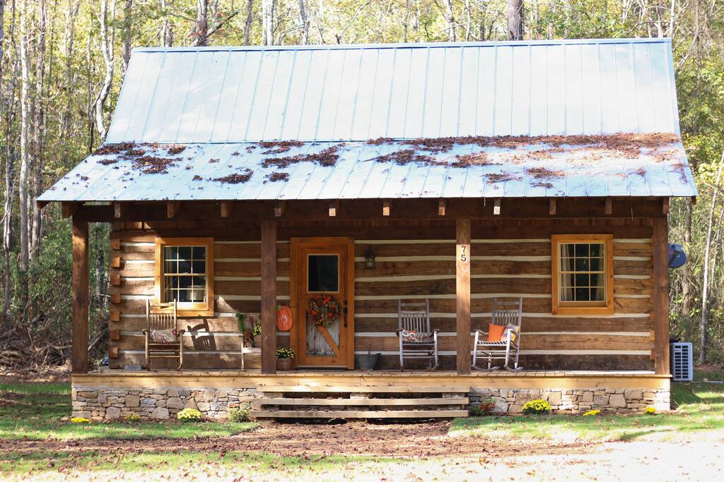 Hand hewn logs and attention to every detail.