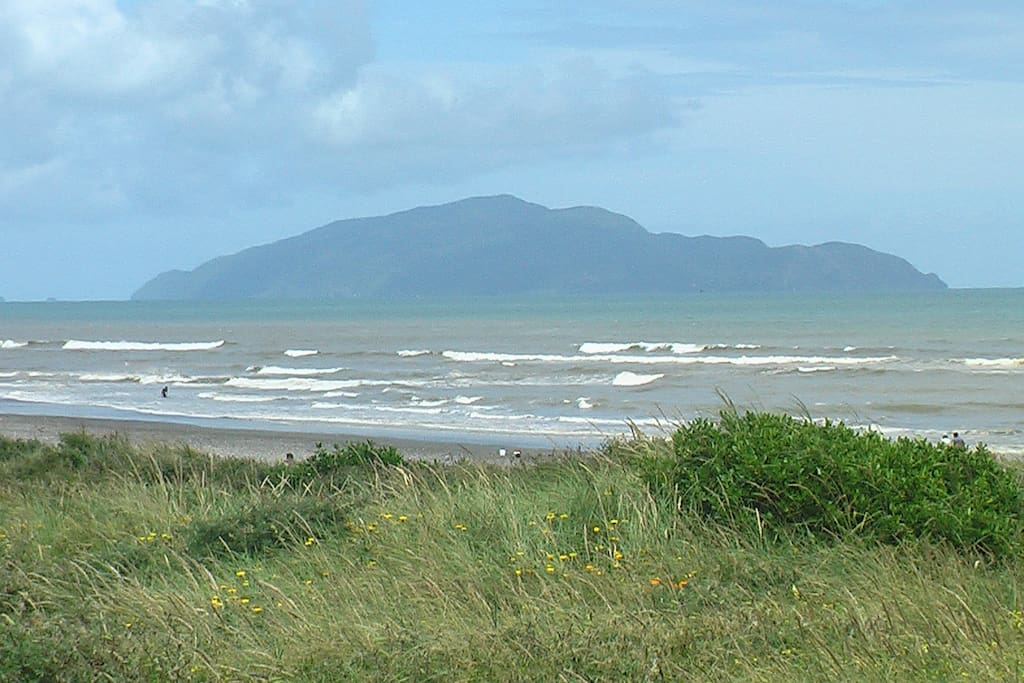 Not visible from our house, but we are close to the beautiful Kapiti Island