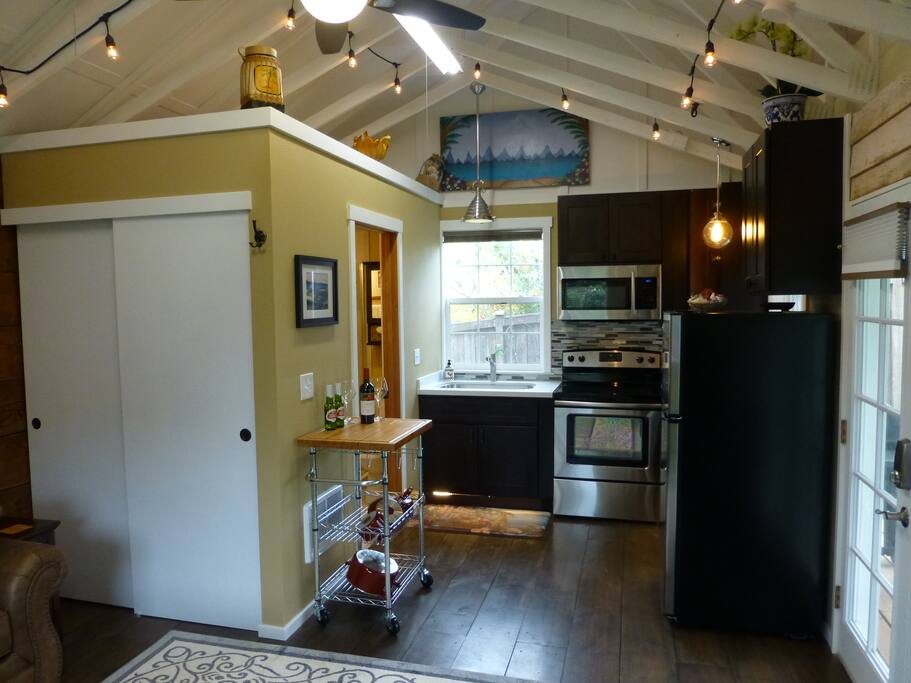 Unique lighting and everything you need to relax and unwind.