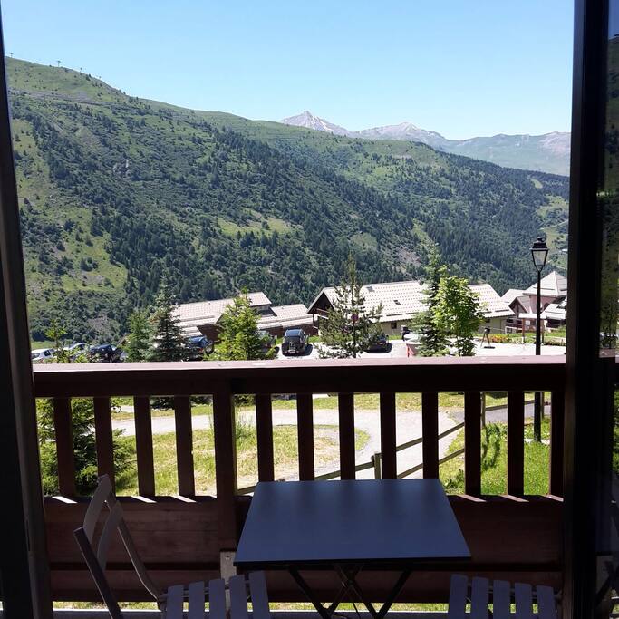 Vue du balcon en été