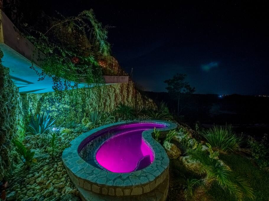 jacuzzi with led the colors and within the day oceanview