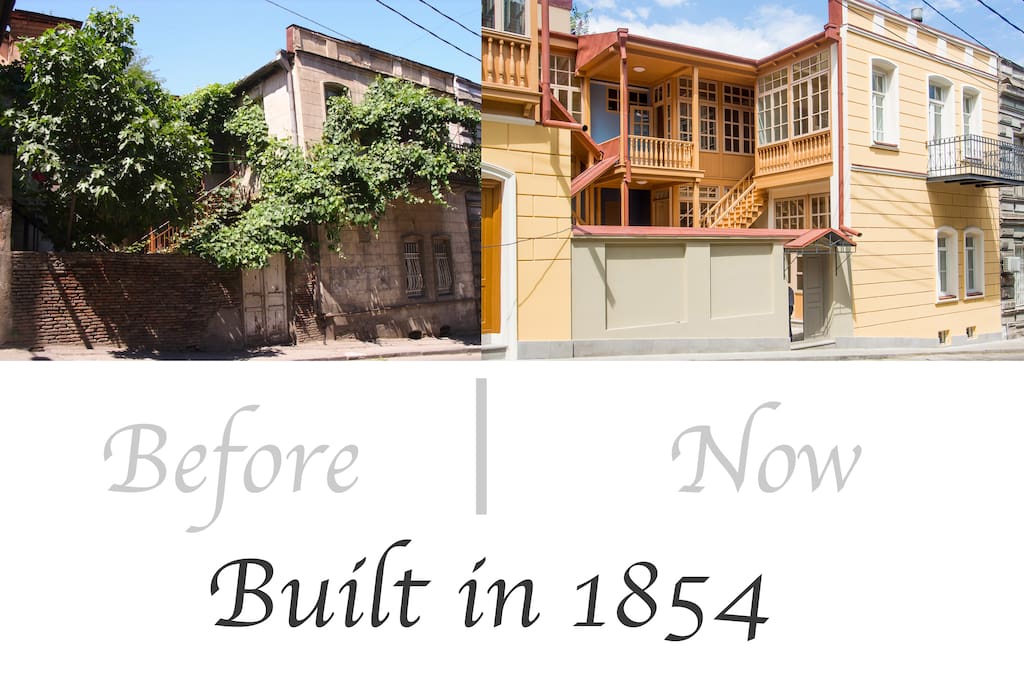 This house was built in 1854, some documents say even 1830. It was restored in the last two and half years and it was finally completed at the end of summer 2018.