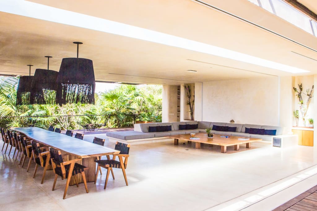 Inside, you can sit back and enjoy the home theatre, turn up the volume and boogie down on coffee table or look up through the ceiling to see whats going on in the glass bottom pool.
