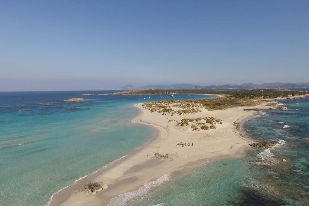 Ses Palmador, the island in between Ibiza and Formentera.