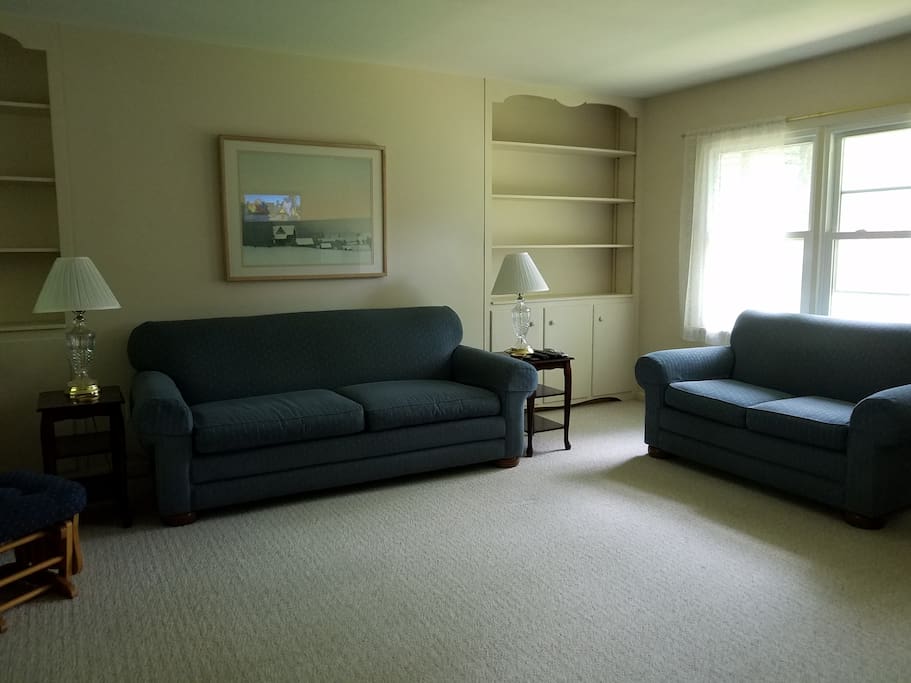 Large bright living room