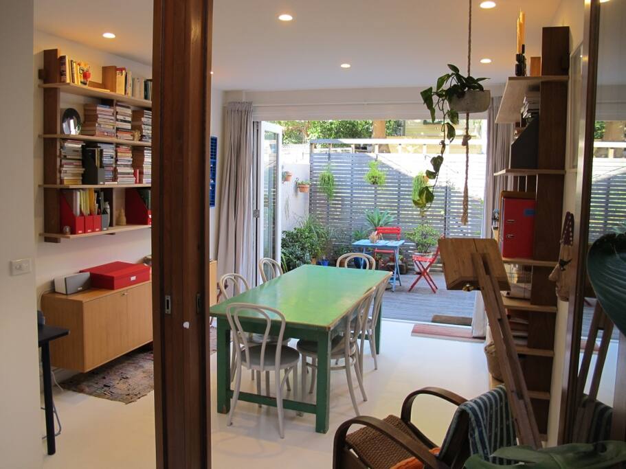 From the internal atrium looking to the dining room