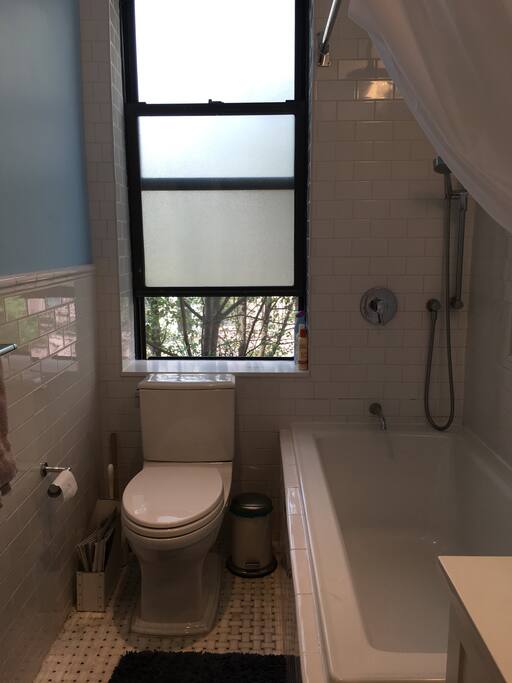 Full bath with extra large tub