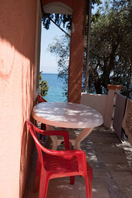 Sea View balcony, studio's balcony