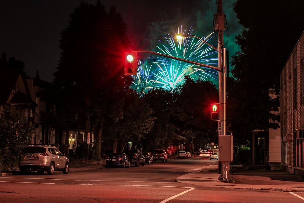 Firework from Dalhousie and Bruyere