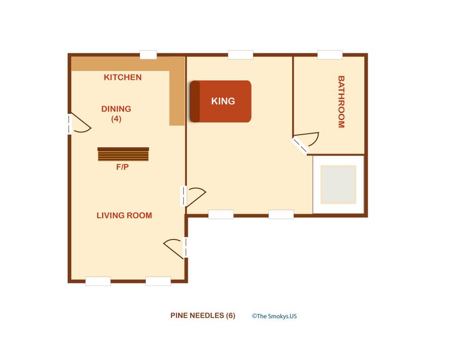 Pine Needles (#6)-Floor Plan