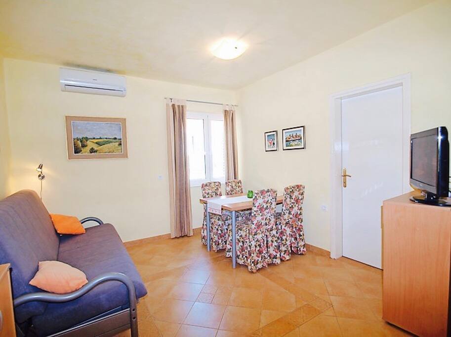 Interior of apartment:
living/dining room
