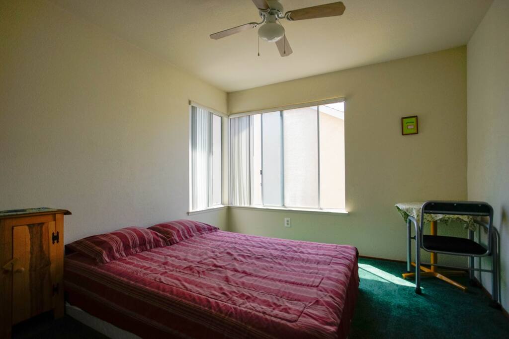 Corner window allows natural light in