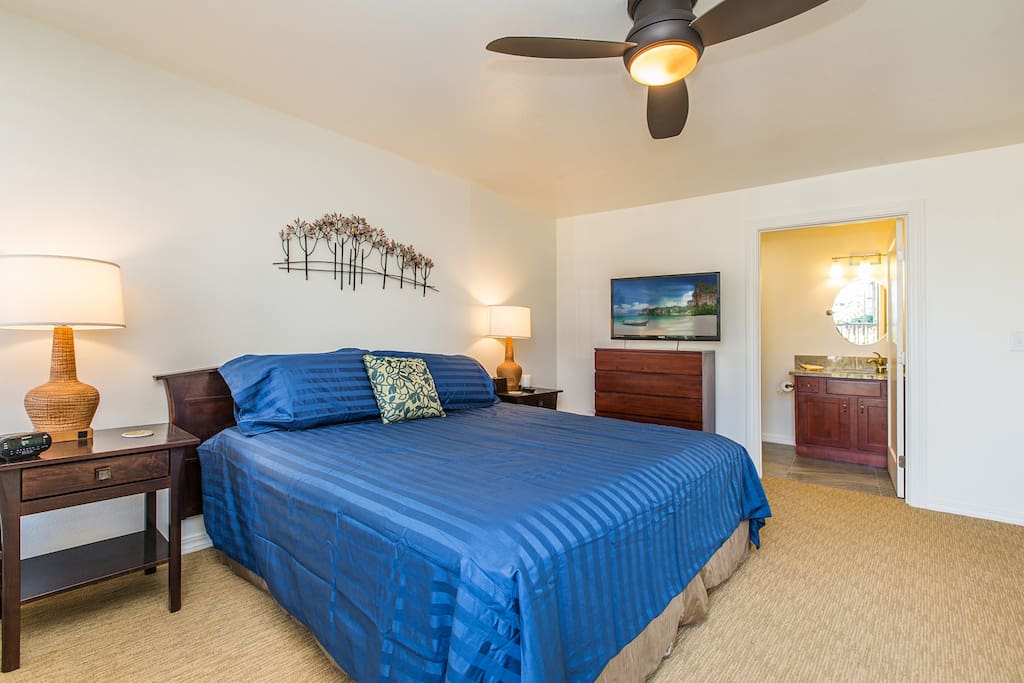 Spacious Master Bedroom with California King and private bath