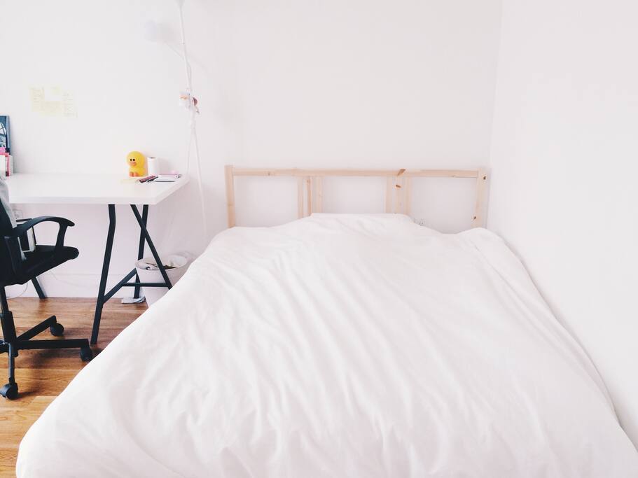 Queen sized bed