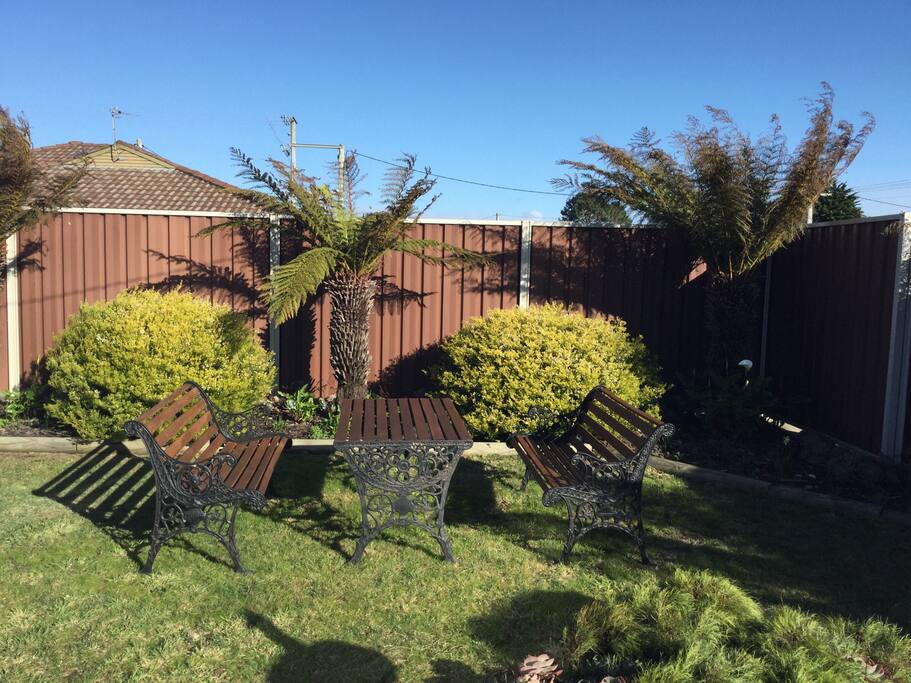 Enjoy a glass of Wine in the Garden