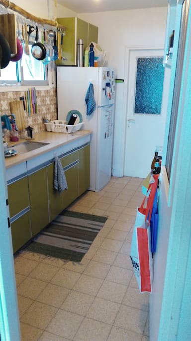 there is a cooking gas stove (not on photo)