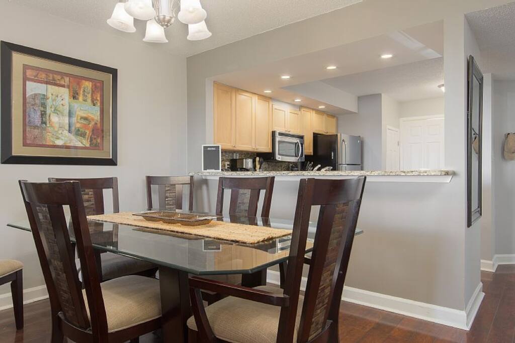 Dining room with seating for 6.