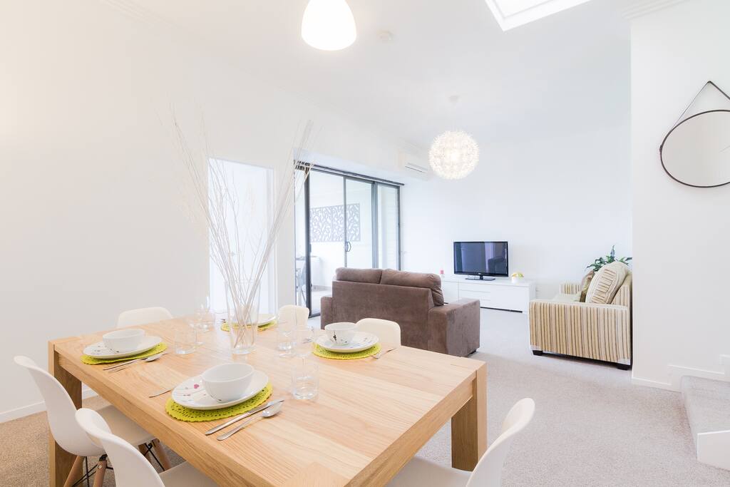 Comfortable lounge to relax in with television, dvd player and extensive dvd library.
