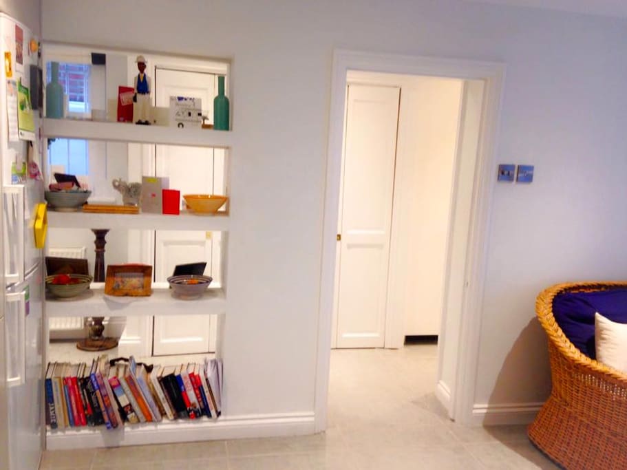 Open plan area with view to hallway
