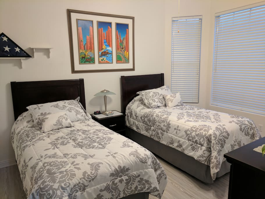 New upgraded twin beds