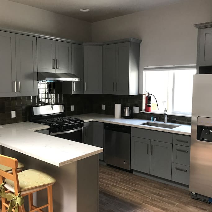 Newly furnished and remodeled kitchen.