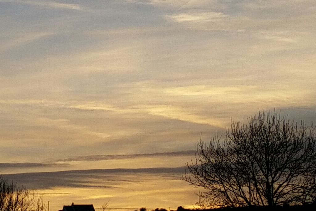 A Winter's evening at Swallows Corner Cottage